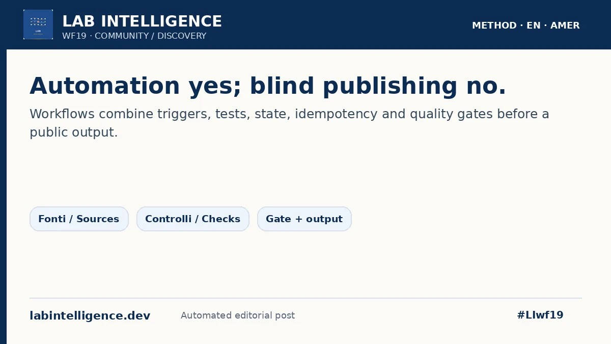 Lab Intelligence Community · method